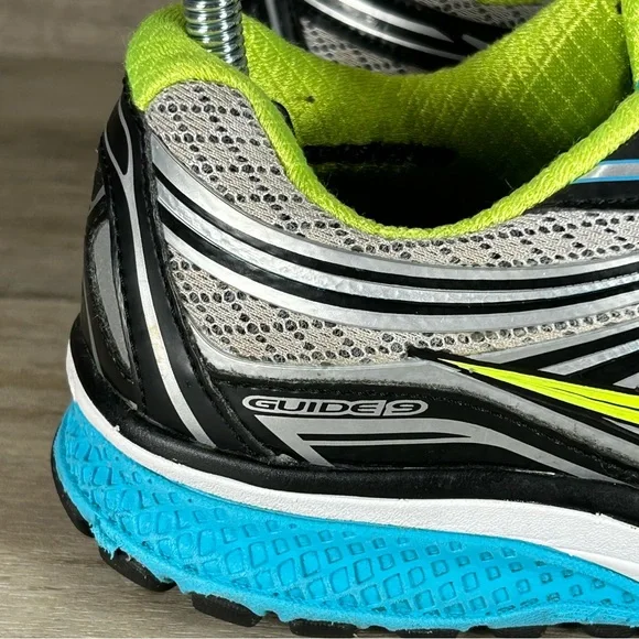 Saucony Guide 9 Everun Athletic Running Shoes Sneakers Gray Blue Women 7 - Picture 11 of 12